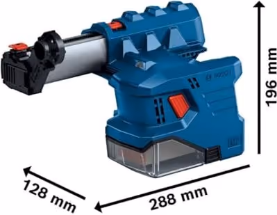 Bosch Professional GBH 18V-22 Akku-Bohrhammer SDS-plus in Blau mit Absaugung, ohne Akku
