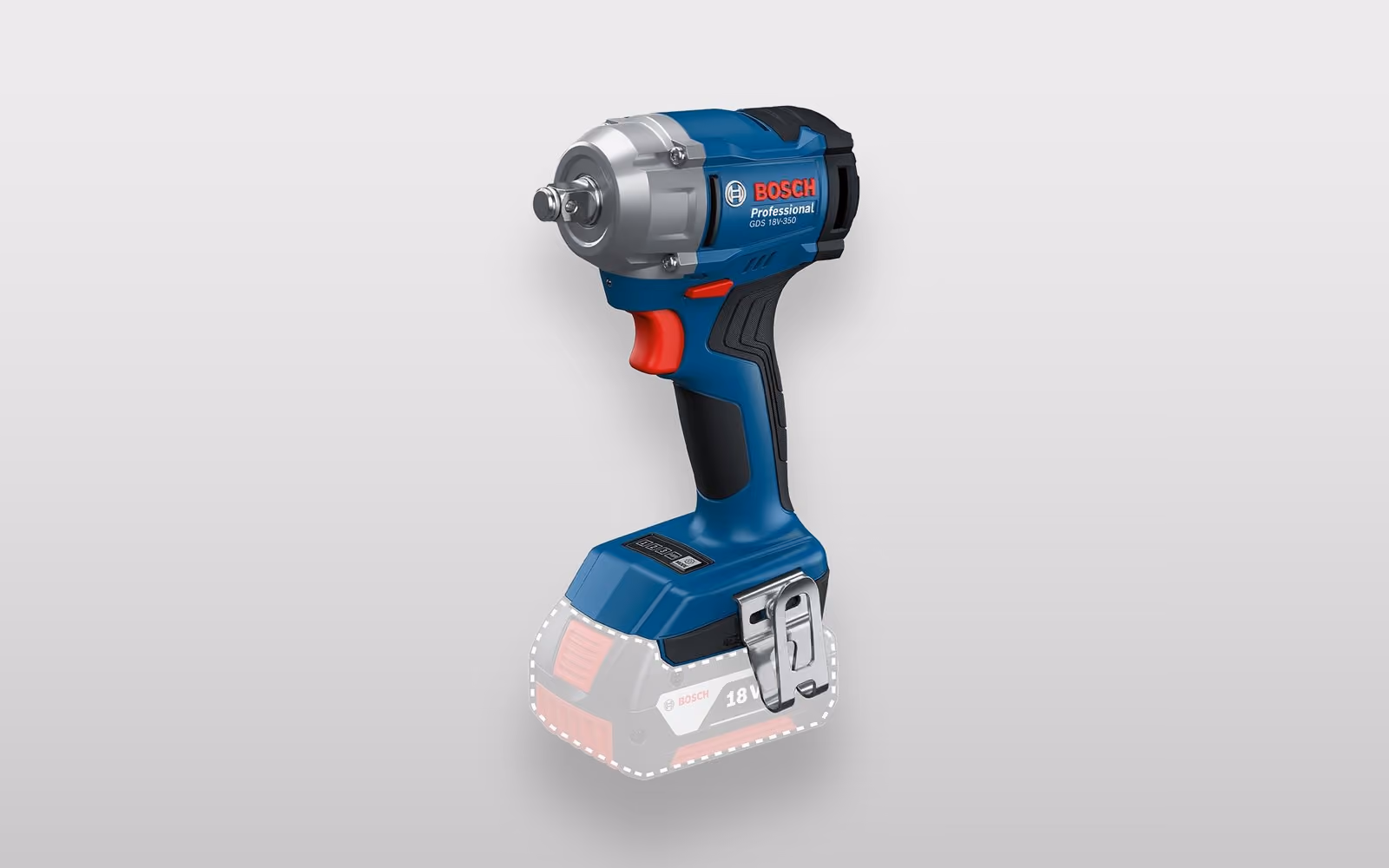 Bosch Professional GDS 18V-350 Akku-Drehschlagschrauber in Blau, ohne Akku