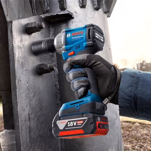 Bosch Professional GDS 18V-350 Akku-Drehschlagschrauber in Blau, ohne Akku