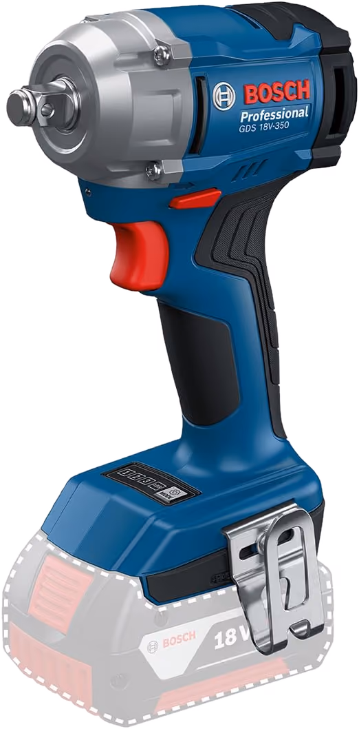 Bosch Professional GDS 18V-350 Akku-Drehschlagschrauber in Blau, ohne Akku