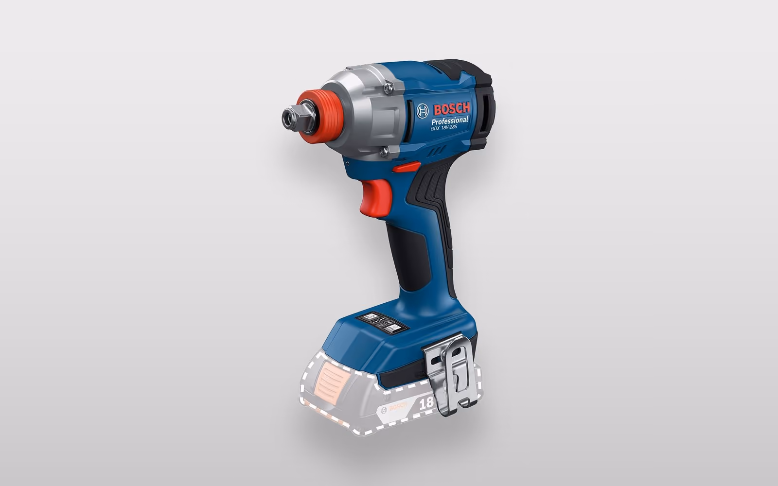 Bosch Professional GDX 18V-285 Akku-Drehschlagschrauber in Blau, ohne Akku