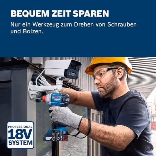 Bosch Professional GDX 18V-285 Akku-Drehschlagschrauber in Blau, ohne Akku