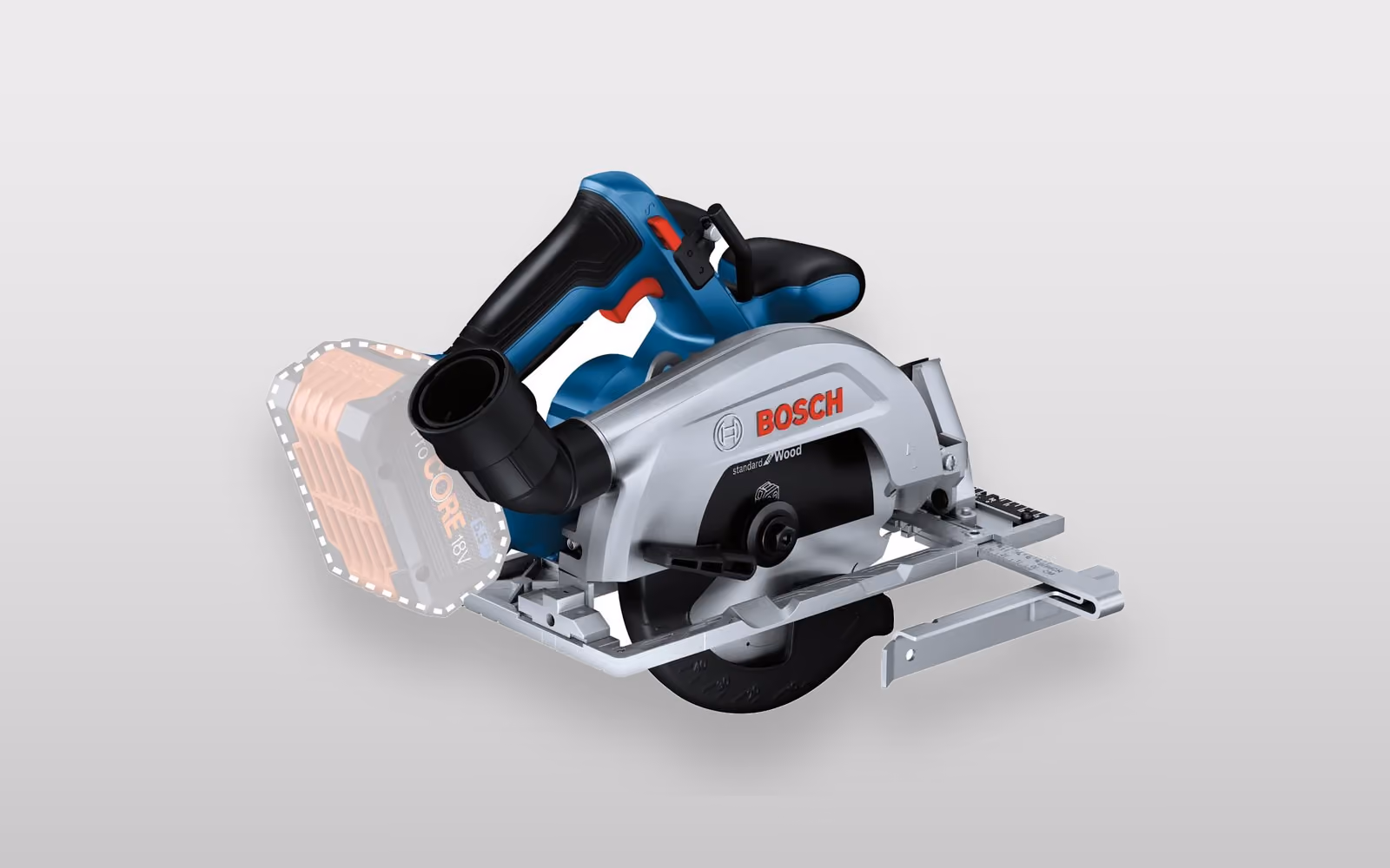 Bosch Professional GKS 18V-57-2 Akku-Handkreissäge in Blau, ohne Akku