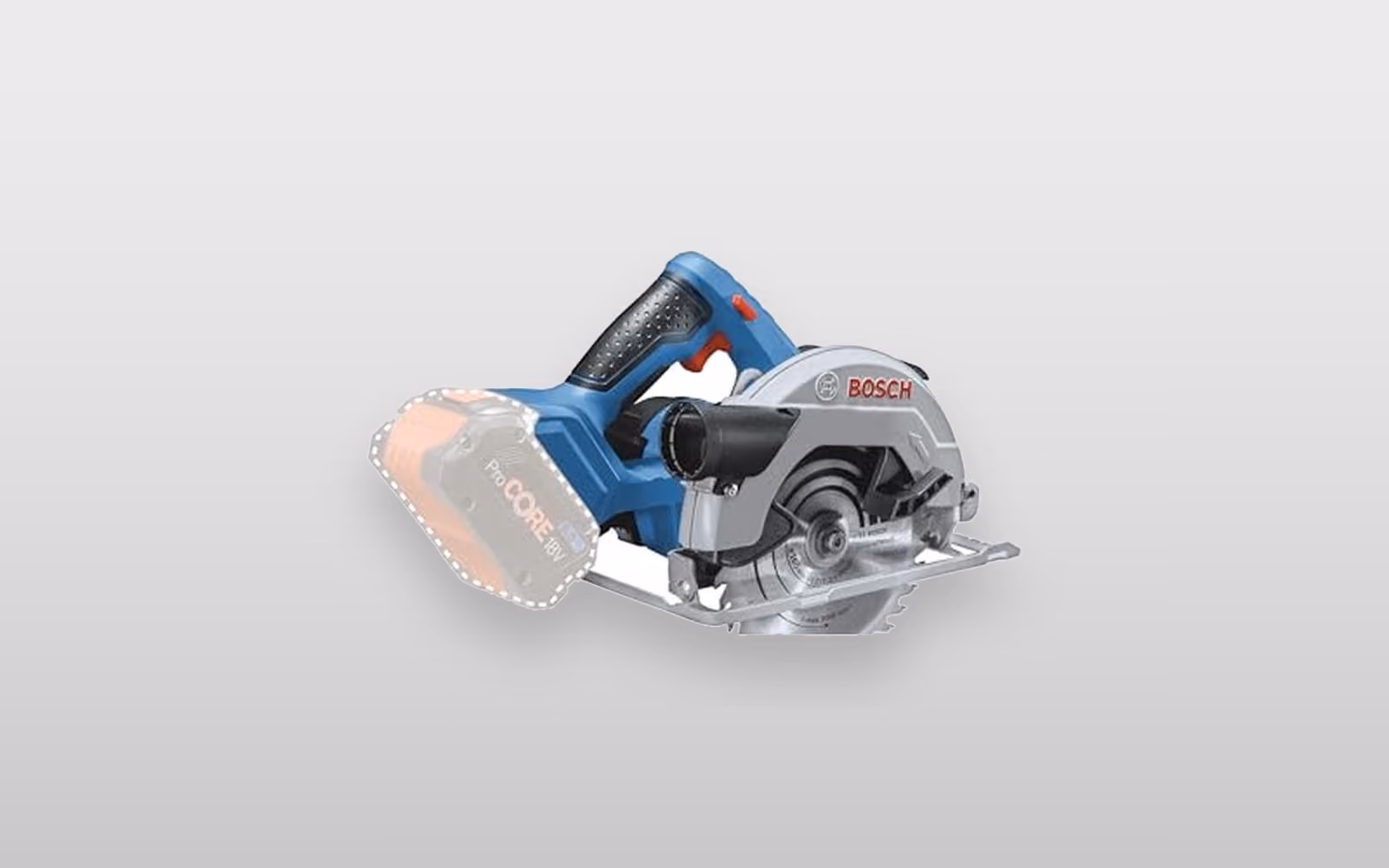 Bosch Professional GKS 18V-57 G Akku-Handkreissäge in Blau, ohne Akku
