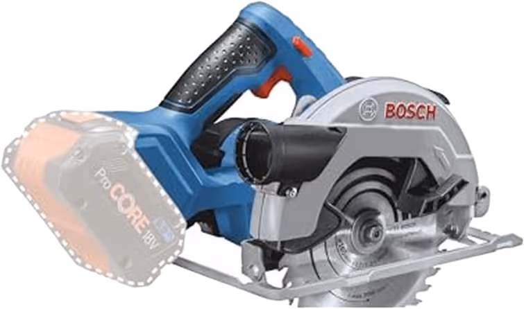 Bosch Professional GKS 18V-57 G Akku-Handkreissäge in Blau, ohne Akku