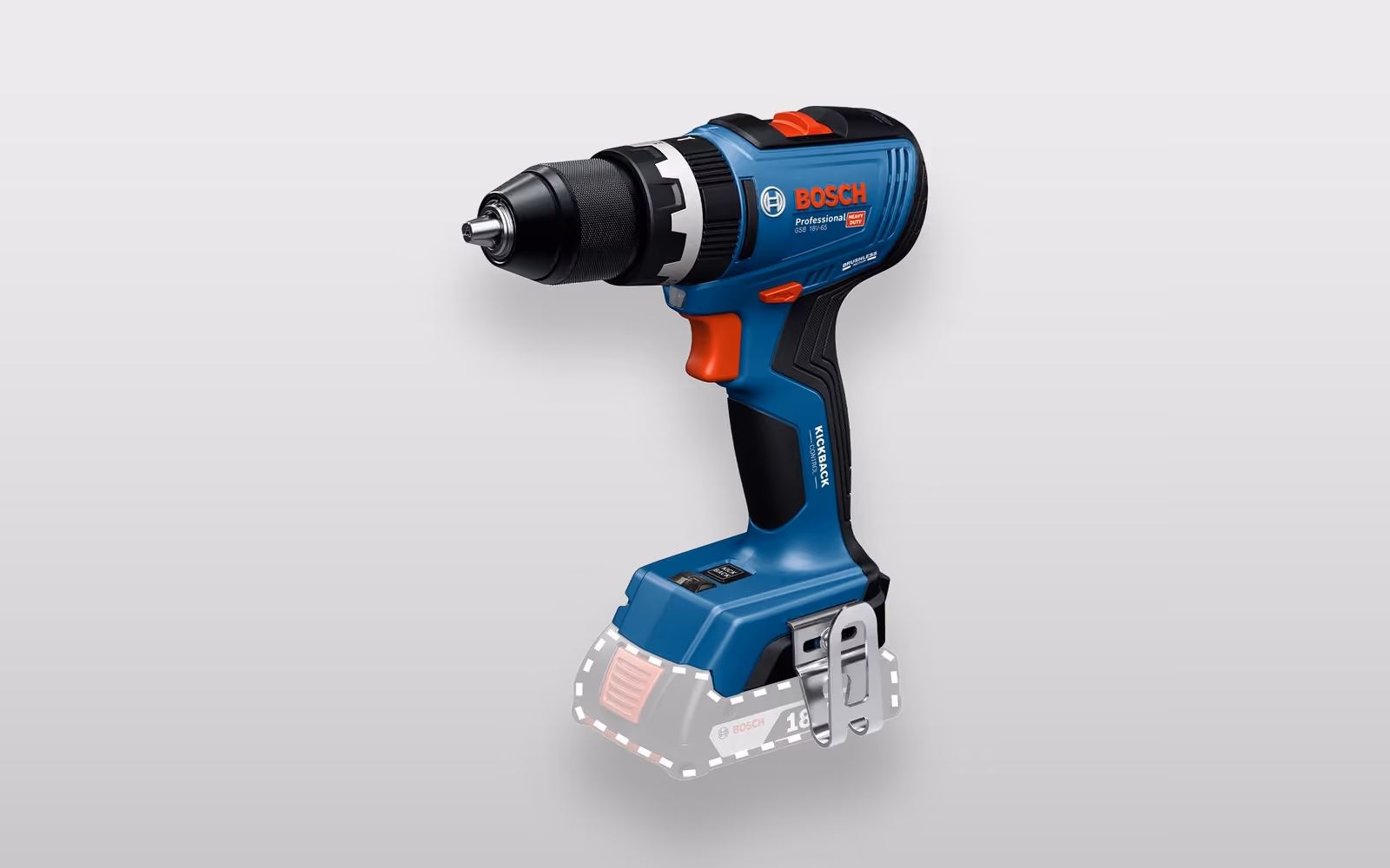 Bosch Professional GSB 18V-65 Akku-Schlagbohrschrauber in Blau, ohne Akku