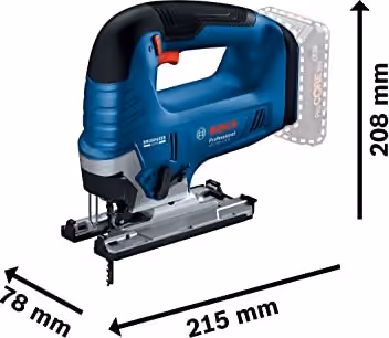 Bosch Professional GST 18V-125 B Akku-Stichsäge mit Bügelgriff in Blau, ohne Akku