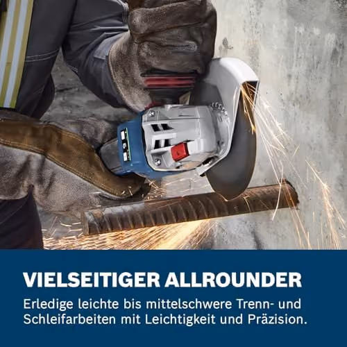 Bosch Professional GWS 18V-11 Akku-Winkelschleifer in Blau, ohne Akku