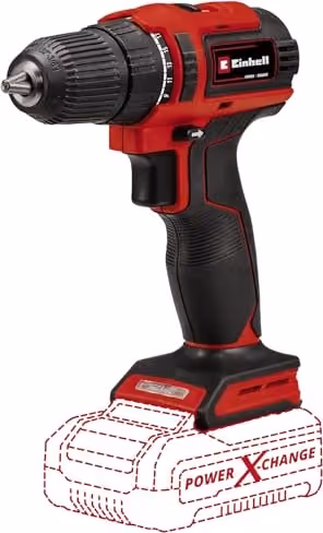 Einhell TE-CD 18/40 Li BL Akku-Bohrschrauber in Rot und Schwarz, ohne Akku