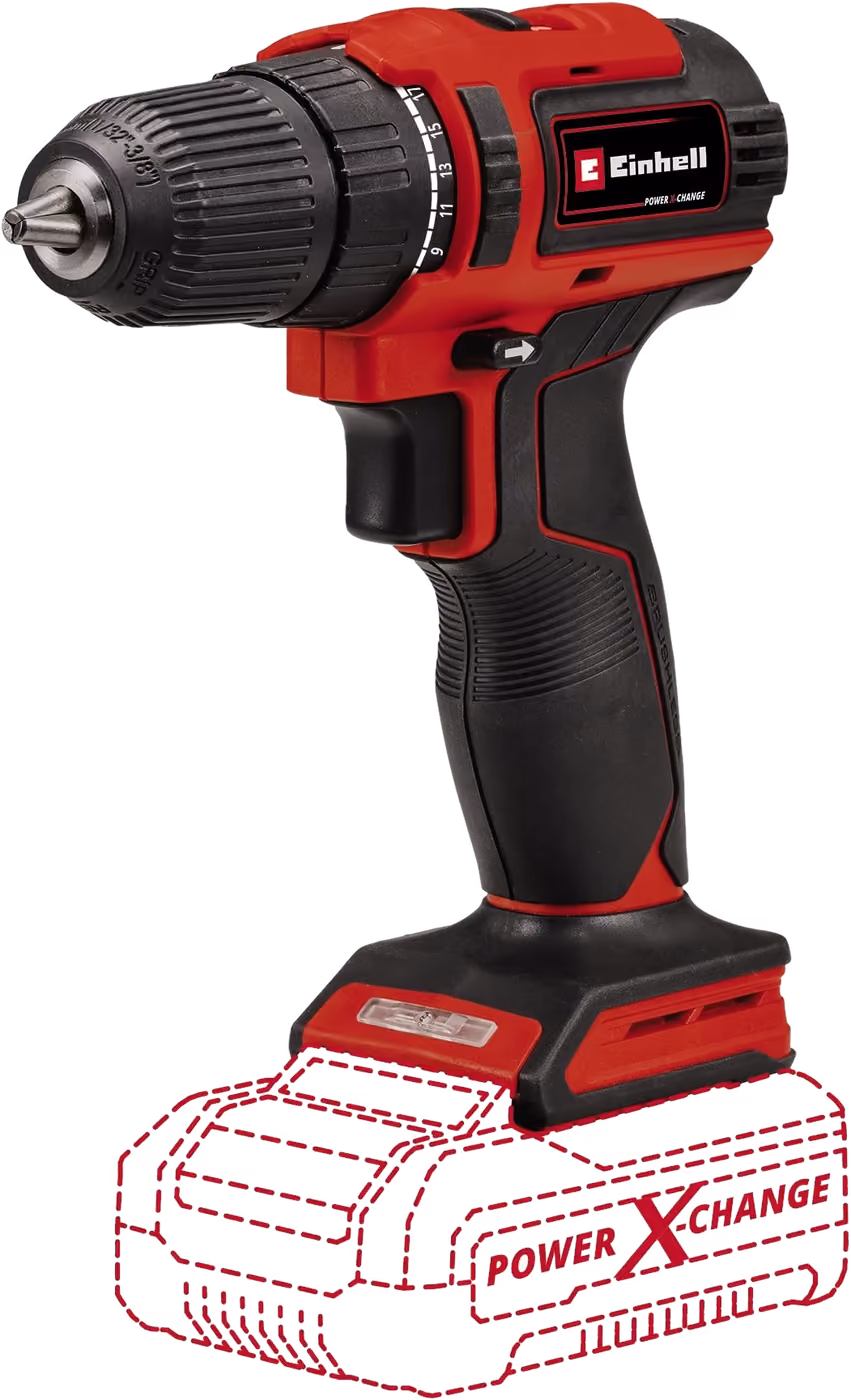 Einhell TE-CD 18/40 Li BL Akku-Bohrschrauber in Rot und Schwarz, ohne Akku