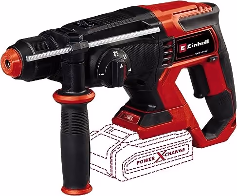 Einhell TE-HD 18/20 Li Akku-Bohrhammer SDS-plus in Rot und Schwarz, ohne Akku