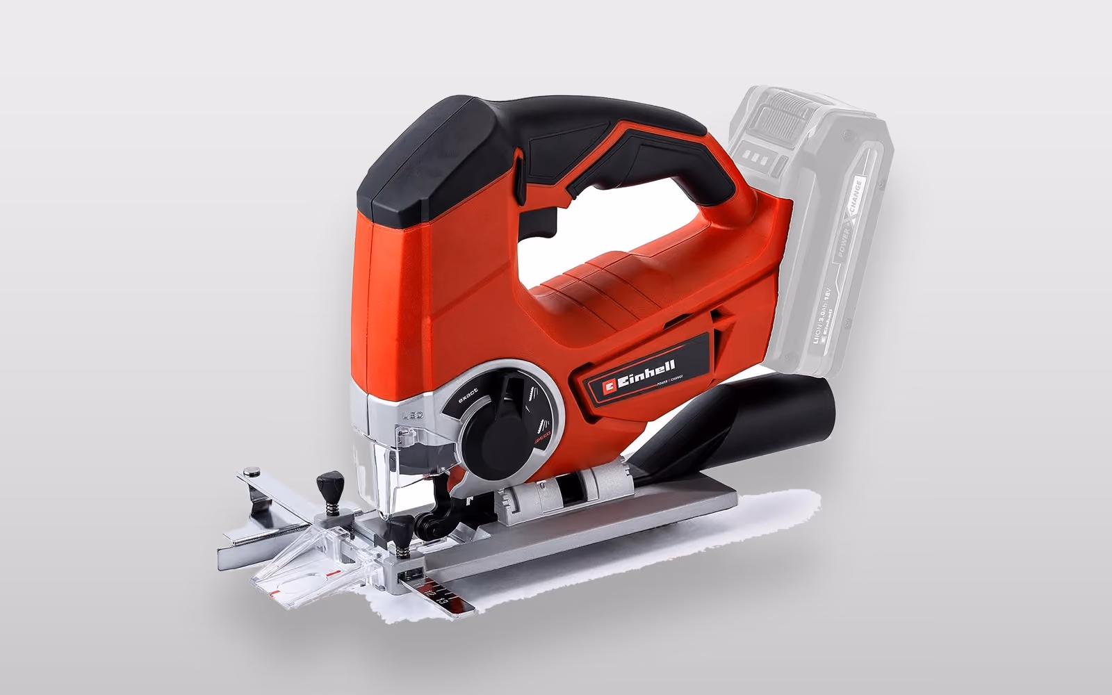 Einhell TE-JS 18/80 Li Akku-Stichsäge in Rot und Schwarz, ohne Akku