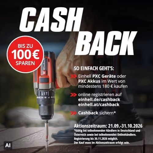 Einhell TE-AG 18/115-2 Li Akku-Winkelschleifer in Rot und Schwarz, ohne Akku