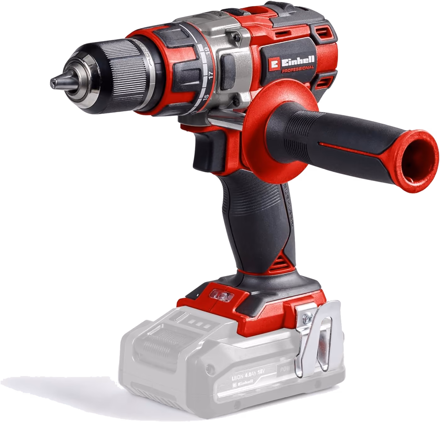 Einhell Professional TP-CD 18/80 Li BL Akku-Bohrschrauber in Rot und Schwarz, ohne Akku