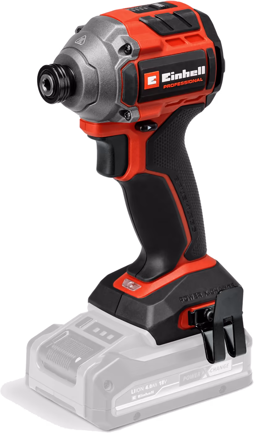 Einhell Professional TP-CI 18/250-C Li BL Akku-Schlagschrauber in Rot und Schwarz, ohne Akku