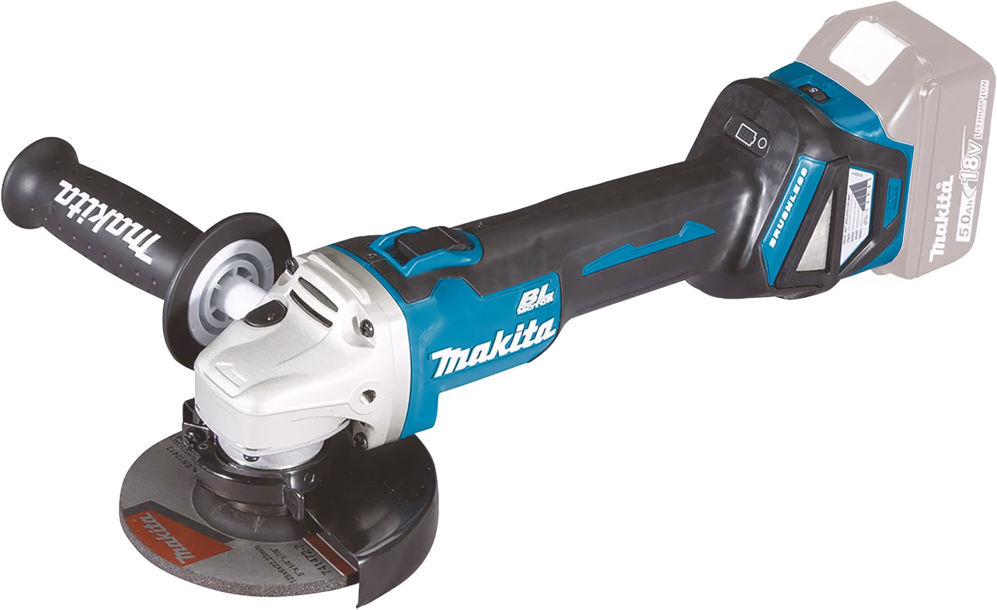 Makita DGA511Z Akku-Winkelschleifer 18 V in Petrol und Schwarz, ohne Akku