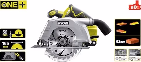 Ryobi ONE+ R18CS-0 Akku-Handkreissäge in Grün und Schwarz, ohne Akku