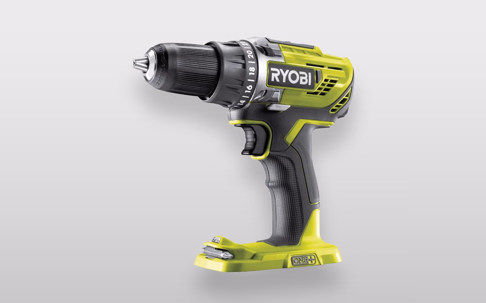 Ryobi ONE+ R18DD3-0 Kompakt-Akku-Bohrschrauber in Hyper Green, ohne Akku